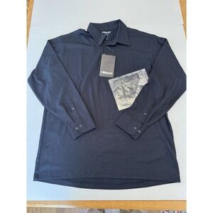 NEW Blauer Bicomponent 8141-1 Polo Shirt Size XL Dark Navy Long Sleeve